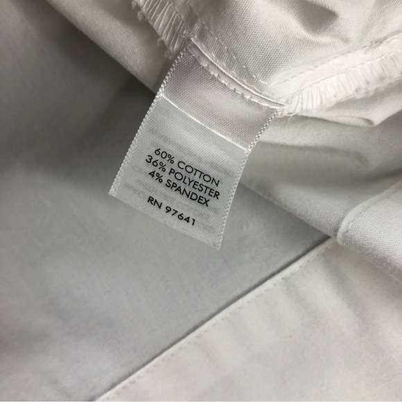 JJill Womens 2X White Shirt Collection Button Front Long Sleeve Top, open neck - Picture 5 of 10